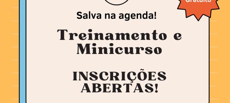 Inscrições para minicursos abertas!!!!